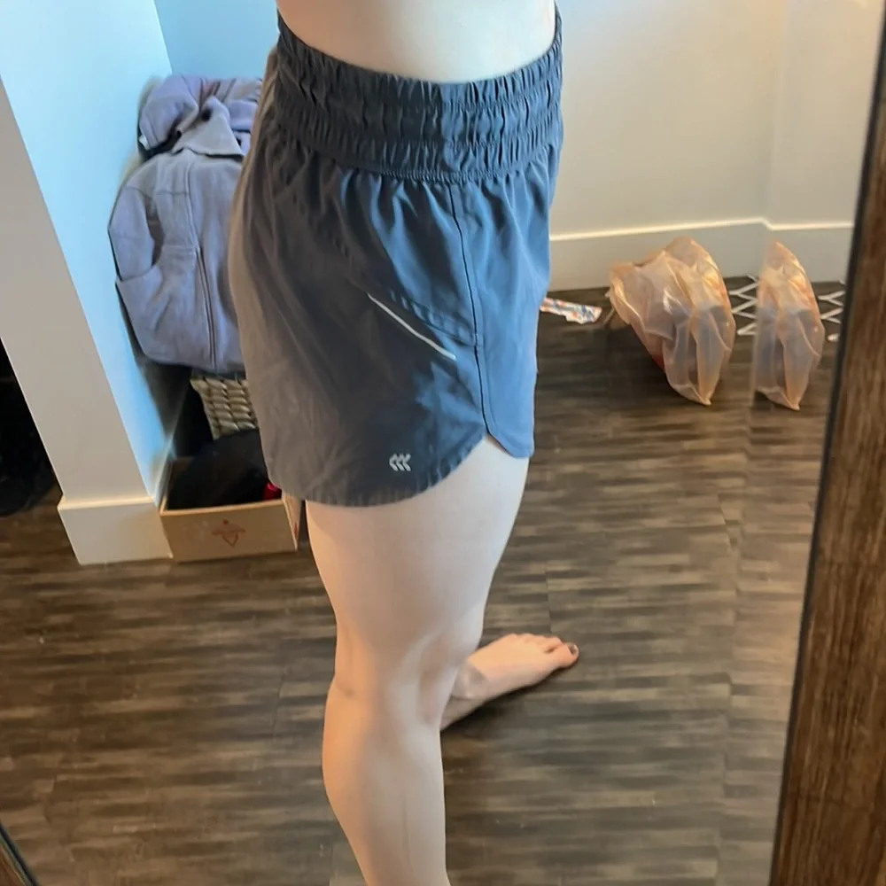 Gray High Waist Target Running Shorts - Picture 2 of 2